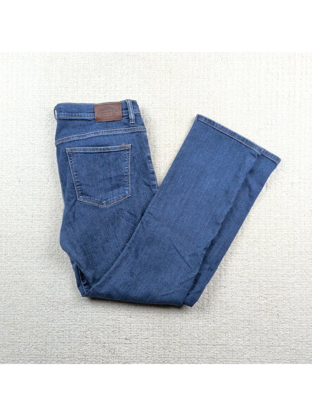 Ralph Lauren Classic Straight Jeans Womens 12 Blue Medium Wash Straight Leg Pant
